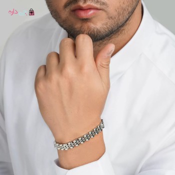 دستبند استیل رولکس 8 میل  مردانه
